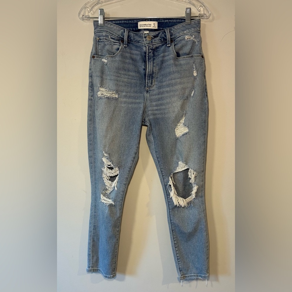 Abercrombie & Fitch Curve Love High Rise Super Skinny Ankle Jeans 27 / 4R